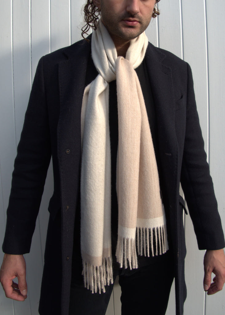 Black sales wooly scarf