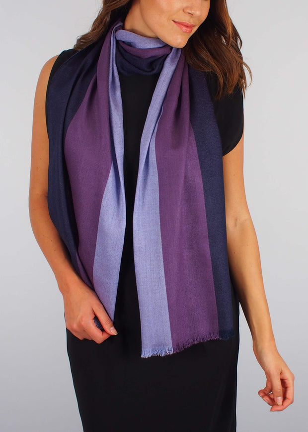 purple third eye silk scarf woman