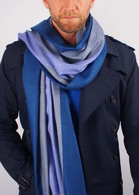 twilight colours silk scarf man