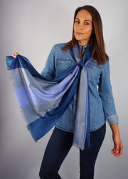 twilight colours wool scarf woman